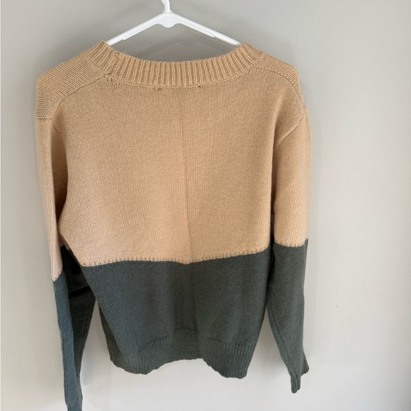 Baltic Born Rowen Color Block Sweater - Natural/Green/Rust - Size Small - NWT - Picture 8 of 12